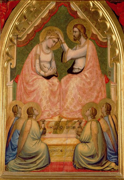The Coronation of the Virgin Polyptych (centre panel) by Ambrogio Bondone Giotto